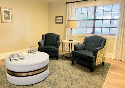 Newly renovated Memory Care Unit small sitting area