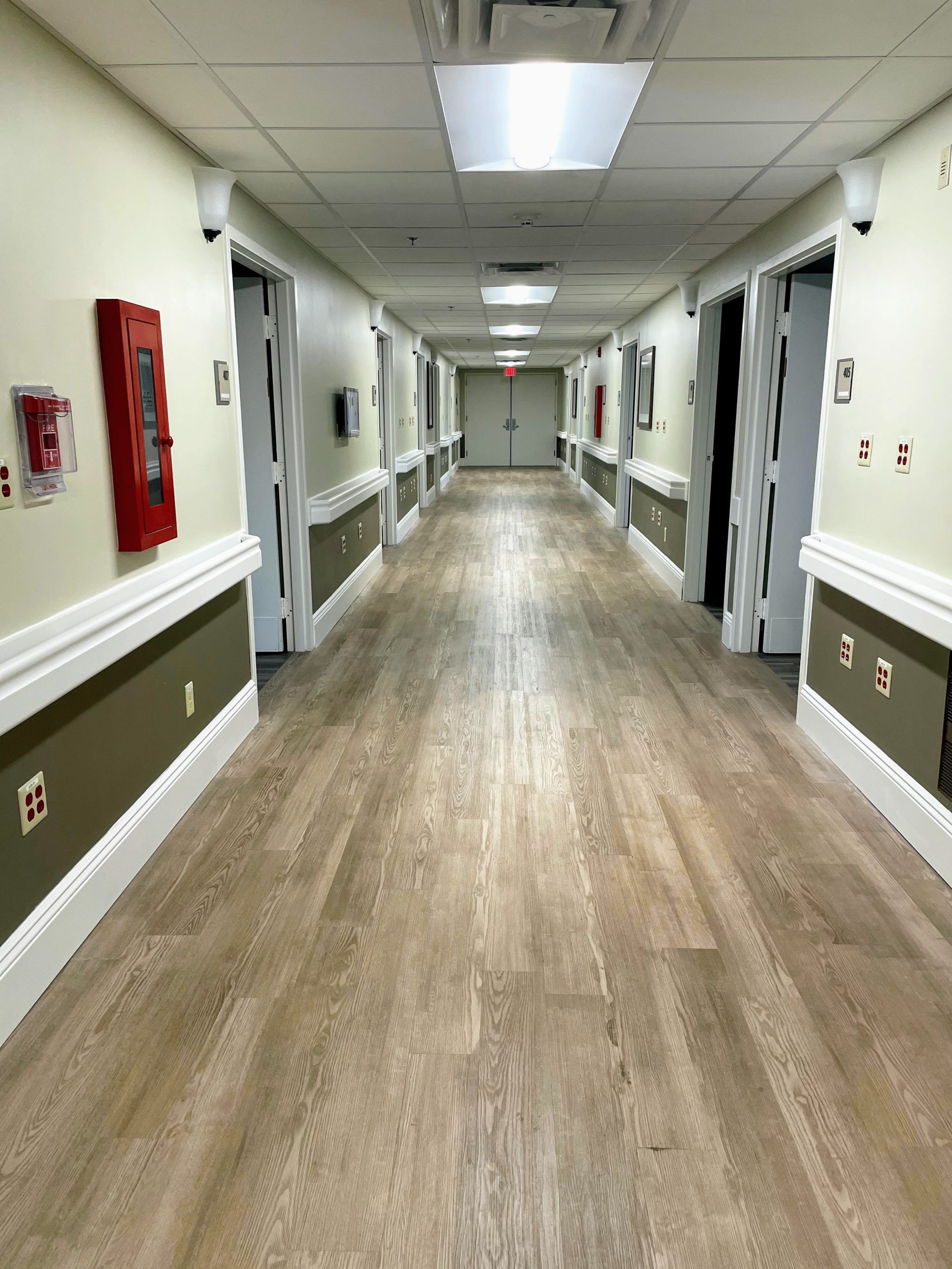 Ventilator Unit Hallway at Majestic Care of Connersville in Connersville, IN