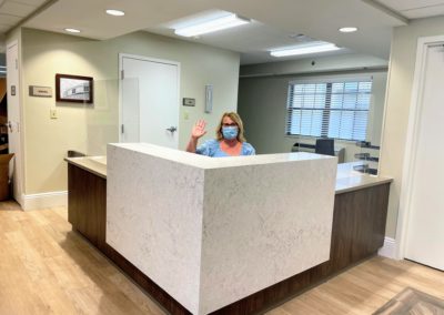 Ventilator Unit Reception Desk at Majestic Care of Connersville located in Connersville, IN