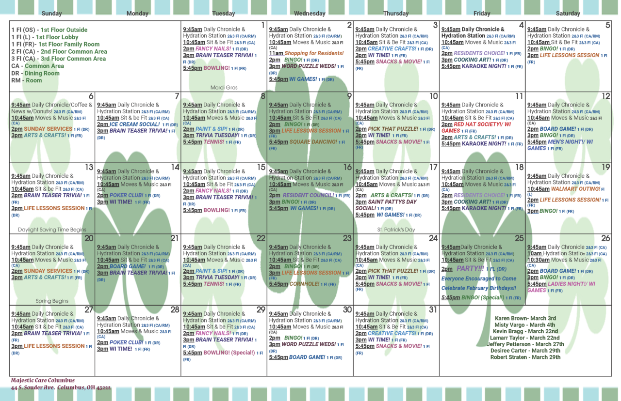 Community Resources Majestic Care of Columbus