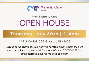 Majestic Care of Avon Invites Community to Exclusive Memory Care Sneak Peek